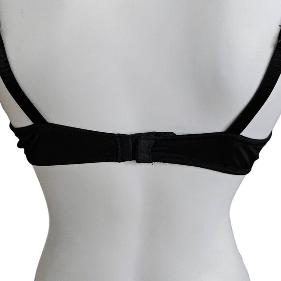 goth floral lace balconette bra - Picture 4 of 6